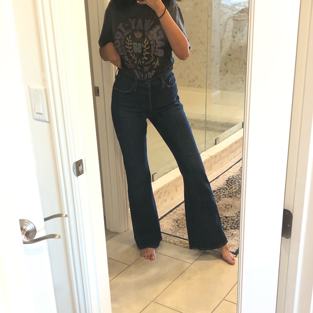 Flare Denim Forum (by Aritzia) High Waisted Jeans